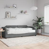 Vidaxl Sofa Z Materacem Do Spania, Ciemnoszara, 90X200 Cm, Tkanina