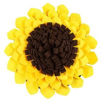 Practical-Pet Dog Snuffle Mat Nose Smell Training Sniffing Pad Slow Feeding Bowl Food Dispenser Relieve Stress Sunflower Puzzle