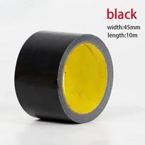 Electric Bicycle Seat Repair Tarpaulin Repair Tent Repair Blocks Water and Leaves No Glue 1roll Super Adhesive Fabric Duct Tape (black,45mm&10M)