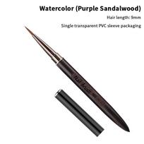 Wood Handle Triangular Petal Nail Brush Acrylic Liner Grid Stripes Flower Painting Pen DIY Manicure Tool