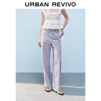 UR2026 Women's Casual Wide-Leg Drawstring Pants XXS