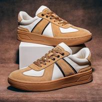 Men's German Style Training Shoes - Breathable Pigskin Lining, Casual Sports Sneakers 44
