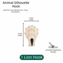 Hickory Wood Perforated Hook Cute Design Key Hanging Hook Decoration Nordic Hook  Wardrobe style4