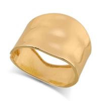 Geometry Exaggerated Bracelet Textured Wide Side Bangle Personality Simple Metal Bracelet  Party Glossy Gold