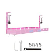 Heavy Duty Under Desk Cable Management Tray No Drilling Under Desk Cable Shelf  Cord Hiding