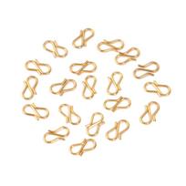 10PCs Stainless Steel S Shape Clasps Hooks Diy Necklace findings Gold Color End Clasps for Necklace Jewelry Making 13mm x7mm 13x7mm