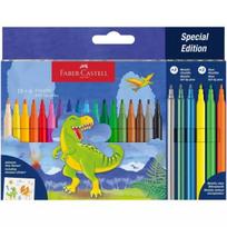 Faber-Castell: Dino flomasterių rinkinys – 24 vnt.