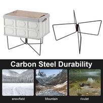 Aluminum Alloy Box Stand Portable Organizer Box Folding Stand Stainless Steel Outdoor Storage Boxes Shelves for Travel Cooking China Mainland