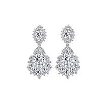 Rhinestone Bridal Jewelry Set Drop Earring Crystal Choker Necklace Necklace Earring sets  Women Earrings