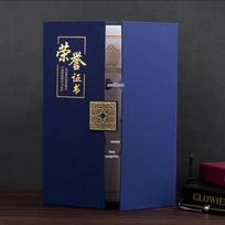 A4 Pearlescent Frosted Tri-fold Award Certificate Cover