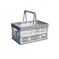 Large Capacity Folding Storage Basket Thickened Plastic Storage Box  Camping S