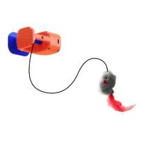 Funny Self Moving Cat Toys Creative Self-Entertainment Toy  Cats Physical Exercise Orange with Mouse