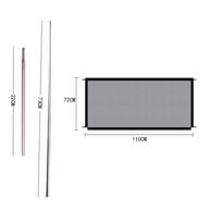 Dog Gate Ingenious Mesh Dog Fence For Indoor And Outdoor Safe Pet Dog Gate Safety Enclosure Pet Supplies Dropshipping 110x72cm