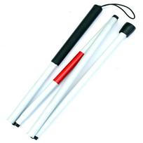 Reflective Folding Cane Aluminum Zinc Zinc Alloy Visually Impaired Crutch Cane Hiking Trekking Pole  Outdoor
