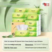 Hearttex Tea Whisper Silky Soft Original Wood Facial Tissues