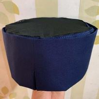 Wear Resistant Breathable Sushi Cap Japanese-Style Head Circumference Chef Hat  Coffee Shop Style 2 Blue