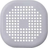 1 Piece Shower Drain Hair Catcher Tub Stopper Household Drain Protector with Suction Cup Drain Cover Bathroom Tub and Kitchen Sink Cover (Gray)