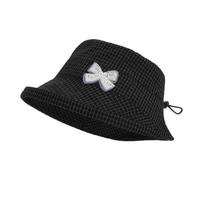 Wide Brim Bucket Hat Checkered Pattern Sun Protection Hat Korean Shading Hat  Outdoor