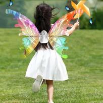 with Music Lights Moving Elf Wing Glowing Shiny Lights Fairy Wings  Kids Gift Butterfly wing