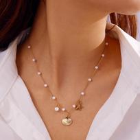 Ocean Inspired Starfish Shell Inspired Drop Necklace for Women Style Delicate Beach Jewelry Summer Vacation Accessory