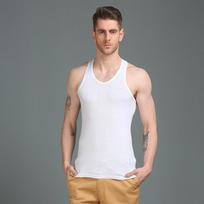 Men's Slim Fit Cotton Vest | Trendy Sports Base Layer | Spring-Autumn Wear | Black & White XX-Large
