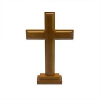 Natural Rubber Wood Cross Christian Wood Cross Ornaments Gift Jesus Wooden Wall Cross Decoration