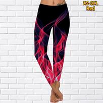 Moteriški spaudiniai Stretch Yoga Antblauzdžiai Fitnesas Bėgimas Gym Sportinės Aktyvios Kelnės moterims XL raudona