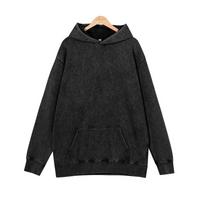 400GSM Sunkios Svorio Medvilniniai Rūgštiniu Plovimu Gobtuviniai Džemperiai Seno Stiliaus Vintage Streetwear Gobtuviniai Marškinėliai Vyrams Moterims Hip Hop Apranga XXL rožinė