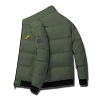 One Love Cotton jacket, Slim Fit And Thick style,office worker, Business Men, Winter Thick And Fat , Warm For Middle-aged And Young People M