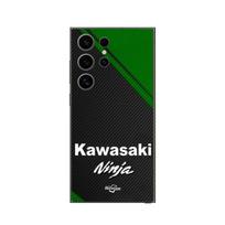 Case for Samsung Galaxy S24 Ultra kawasaki ninja motorcycle logo juoda