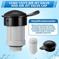 12363 12373 Air Jet Valve & Air Jet Valve Cap Replacement for Above Ground Swimming