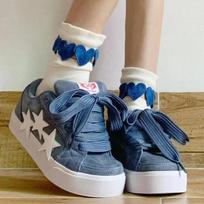 Retro street board shoes women's autumn new casual versatile star bread shoes cute sneakers 35