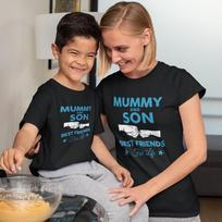 Mama ir Sūnus Derančių Marškinėlių Rinkinys Motinos Dienai Dovanos Mamai ir Vaikui Mielai Mamai S