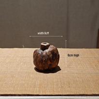 Wabi-sabi Zen Solid Wood Vase for Creative Dry Flower Arrangements in Living Room Entrance Decor.