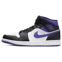 Air Jordan 1 Mid Dark Iris Men Sneakers Purple White Black 554724-095 44
