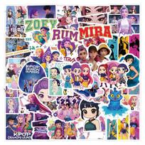 55-110 vnt. Kpop Demonų Medžiotojų Lipdukai Animacinis Anime Lipdukas Huntrix Dekoratyviniai Lipdukai Sąsiuviniui, Užrašų Knygelei Estetiškas Lipdukas