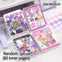Demon Huntriex Kišeniniai bloknotai Anime filmų personažas Kpop Idol mergina Spiralinis mini bloknotas Gimtadienio dovana vaikams Animacinis pratybų sąsiuvinis