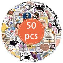 50PCS Kindle Romance Book Stickers Bookish Reading Literary Quote Book Stickers for Water Bottles Phone Case Laptops Gifts Decal