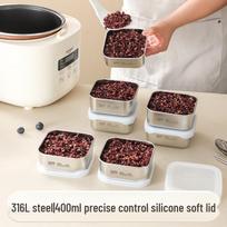 316L Stainless Steel Portion Control Meal Prep Box