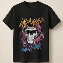 Lady Gaga Gimusi šitaip Kaukolės Menas Roko Muzika Grafinis Unisex Marškinėliai Unisex Marškinėliai M