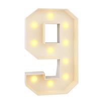 0-9 Numbers LED Light Balloon Light Up Balloons Giant Numbers Giant Birthday Figure LED Lighted 91cm Balloon Filling Box