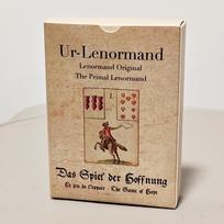 Ur-Lenormand Orakulo Kortos - (Vilties Žaidimas) - 9*6cm Senovinis XVIII a. Divinacijos kaladė - 36 kortų Būrimo rinkinys smėlis