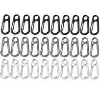 30 Pcs Heavy Duty Carabiner Hook Mini Quick Release Hook Durable Spring Snap Hook  Outdoor Camping Spring Snap Hook