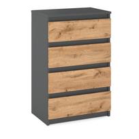 Komoda 60cm Pilkas ąžuolas Wotan TV spintelė svetainei Bufetas Spinta
