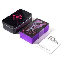 Neon Moon Tarot Tin Box Gilded Edge for Beginners Fortune Telling Game 78 Cards Deck Board Games