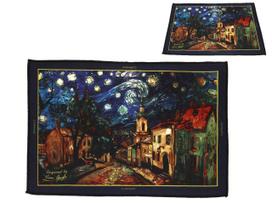 Dywanik Mata Podłogowa Van Gogh Gwiaździsta Noc Koty Sztuka Carmani