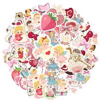 35pcs Lovely Love Stickers Vintage Vintage Fairy Tale Stickers  Stickers For Guitar DIY Skateboard Laptop Luggage Decor