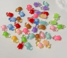 Glow 50-200Pcs In The Dark Resin Turtle Figurines . Cute Miniatures For Fairy Garden Micro Landscape Dollhouse Decor Crafts