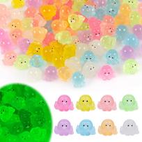 Landscape Micro Ornaments Vibrant Multi-Colored Luminous Small Octopus Ornaments Creative Fish Tank Landscaping Resin Crafts