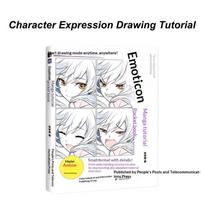 1Pcs Anime Illustration Tutorial Book Manga Drawing Tutorial Pocket Book For Beginner Hairstyle Material Copying Practice Book A1